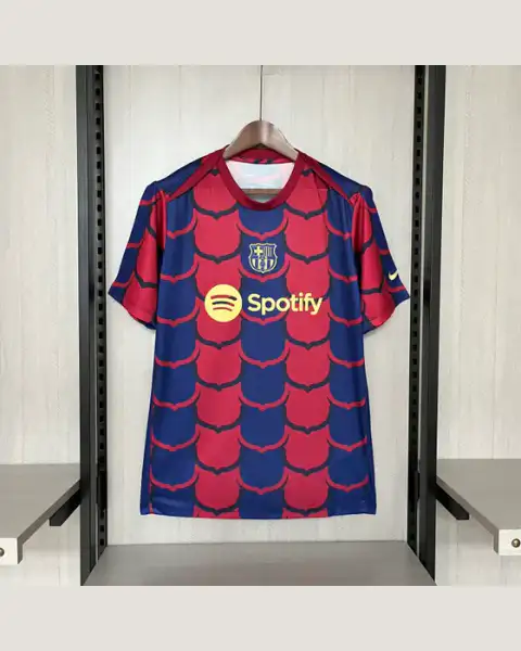 Camisa Pré-Match Barcelona 24-25 Nike — foto frontal