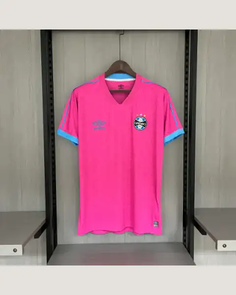 Camisa Out. Rosa Grêmio 23/24 Umbro — foto frontal