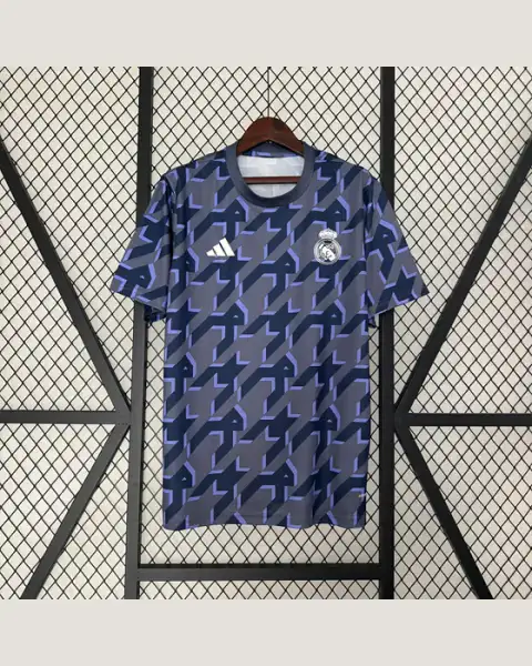 Camisa Pré-Jogo Real Madrid 24-25 Adidas — foto frontal