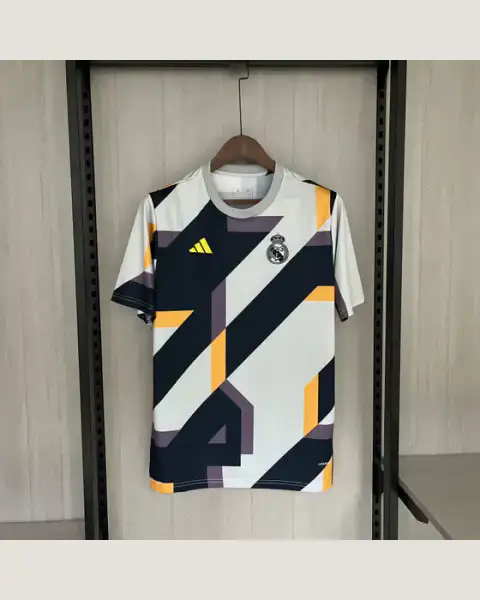 Camisa Pré-Match Real Madrid 23-24 Adidas — foto frontal